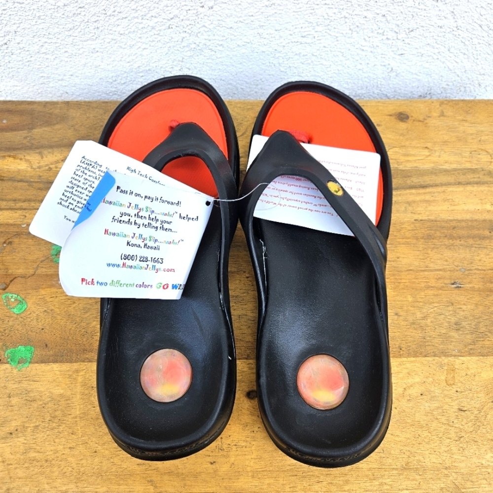 Hawaiian Jellys Ultra Comfort Kilauea Volcano Unisex  Sandals Men's 10 - Picture 9 of 15